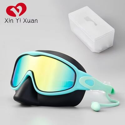 Adult Swimming Goggles with Anti-Fog Technology and Adjustable Silicone Strap in Electroplating Finish