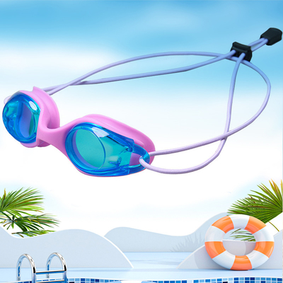 Anti Fog Children'S Swimming Goggles With Silicone Rope Outdoor Electroplating
