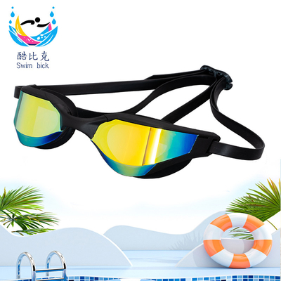 Electroplated Colorful Unisex Anti Fog Swimming Glasses Swimming Race Goggles