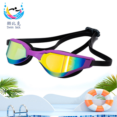 Electroplated Colorful Unisex Anti Fog Swimming Glasses Swimming Race Goggles