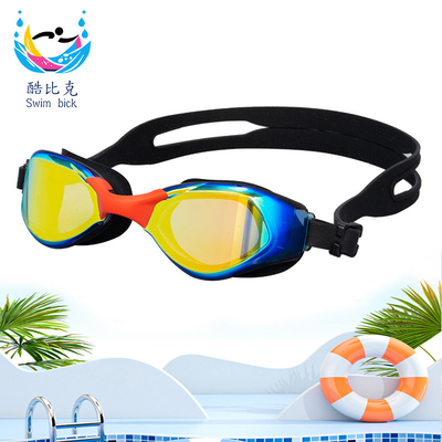 Waterproof Adult Swimming Goggles With Electroplated Frame Non Shedding Design