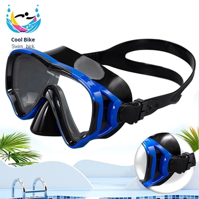 Silicone Scuba Diving Goggles Double Lens Fog Free Snorkel Mask Fall Resistance