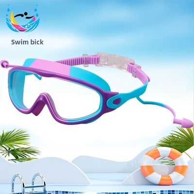 Anti Leaking Children's Swimming Goggles Big Frame Swimming Goggles With Silicone Earplugs