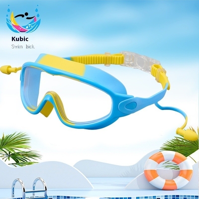 Anti Leaking Children's Swimming Goggles Big Frame Swimming Goggles With Silicone Earplugs