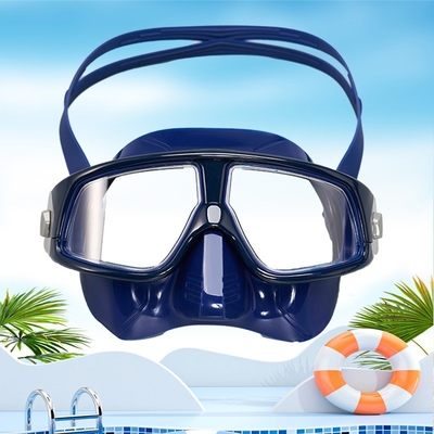 Customization HD Silicone Snorkel Mask With Myopia Clear Swimming Goggles