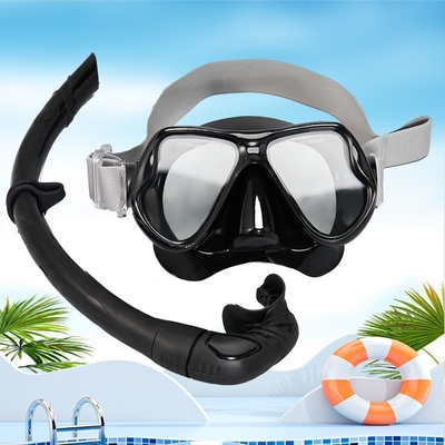 High Definition Anti Fog Diving Mask Knitted Silicone Head Mounted Dult Snorkeling Mask