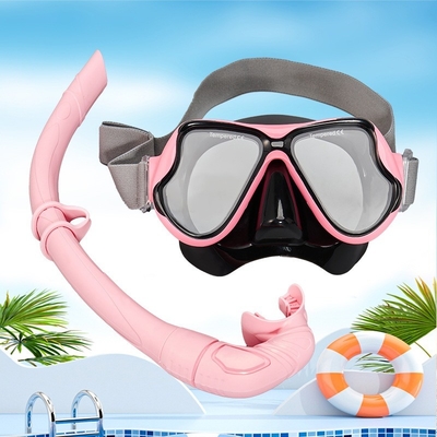 High Definition Anti Fog Diving Mask Knitted Silicone Head Mounted Dult Snorkeling Mask