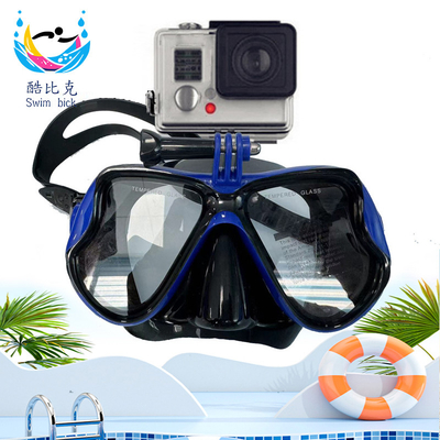 Fully Dry Silicone Diving Mask Single Lens Anti Fog Snorkeling Mask For Adults Surfing