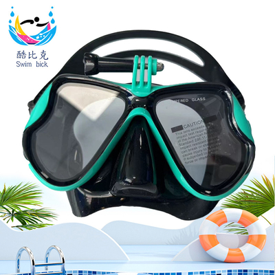 Fully Dry Silicone Diving Mask Single Lens Anti Fog Snorkeling Mask For Adults Surfing