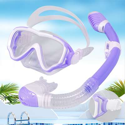 High Durability Anti Fog Snorkeling Mask Set UV Resistance Silicone Snorkeling Mask