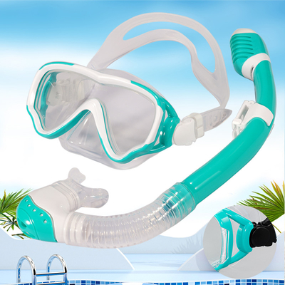 High Durability Anti Fog Snorkeling Mask Set UV Resistance Silicone Snorkeling Mask