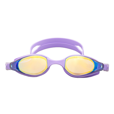 Silicone Material Adult Swimming Goggles with UV Protection and Anti-Fog Adjustable Strap Silicone Material PC Lens