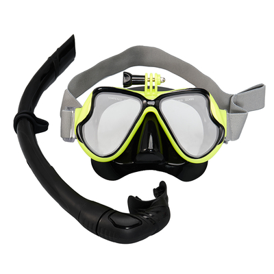 Professional Adult Diving Mask with Anti-fog&Anti-leak UV Protection Adjustable Strap Suitable for Myopia