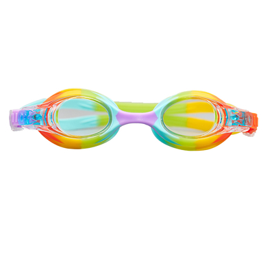 Anti-Fog and UV Protective Children Swimming Goggles with Adjustable Strap and Comfortable Silicone Nose Bridge for Kids