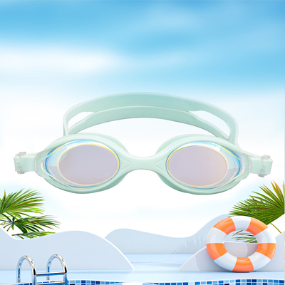 Swimming Goggles Full Protection with Nose Clip Earplugs,Swim Pool Goggles for Men Women kids，EASY ADJUSTMENT