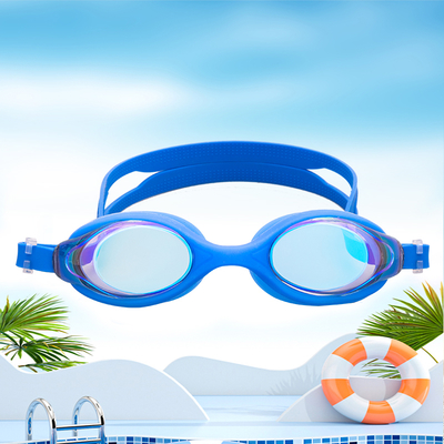 Swimming Goggles Full Protection with Nose Clip Earplugs,Swim Pool Goggles for Men Women kids，EASY ADJUSTMENT