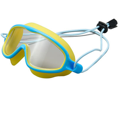 Kids-Swim-Goggles with Bungee Strap Wide View Anti Fog UV Swimming Mask Pool Goggle for 3-14 Toddlers Girls Boys