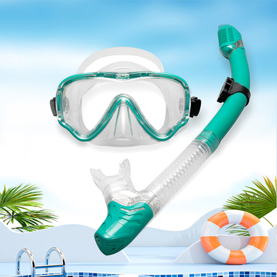 Snorkel Set Adults Snorkeling Gear Anti-Fog Panoramic View Swim Mask Dry Top Snorkel Kit with Carry Bag for Snorkeling Scuba Diving Swimming Travel