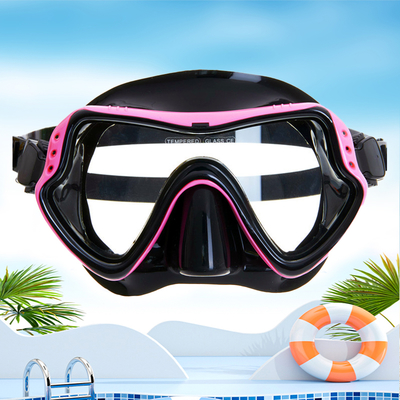 Diving mask Anti-Fog Swimming Snorkel mask Suitable for Adults Scuba Dive Swim Snorkeling Goggles Masks ，The skirt of the mask is made of soft food-grade liquid silicone