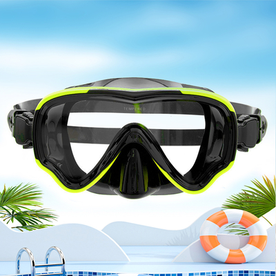 Premium Full Dry Snorkel and Mask Set with Anti - Fog Scuba Diving Goggles for Exceptional Underwater Visibility