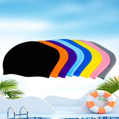 stylish swim caps Comfortable Silicone Swimming Cap – Waterproof, Chlorine-Resistant Design for All adult Swimmers