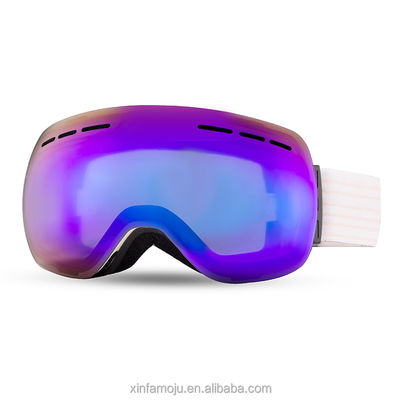 Unisex Large Spherical Ski Goggles with Double Anti-Fog and Outdoor Windproof Protection