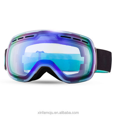 Unisex Large Spherical Ski Goggles with Double Anti-Fog and Outdoor Windproof Protection