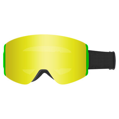 Double-Layer Magnetic Anti-Fog Ski Goggles for Outdoor and Mountaineering with Spherical Lens