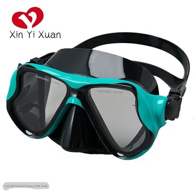 Hot selling item--Foldable Side Buckle Diving Mask, HD Tempered Glass Lens, Liquid Silicone Fit, Professional Diving Equipment