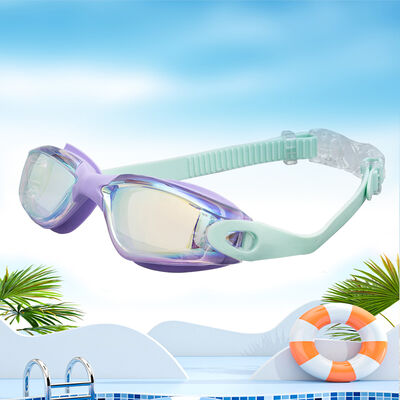 Colorful Coated High-Definition Swimming Goggles | Anti-fog and UV-Resistant Comfort-Fitting Professional Swimming Goggles