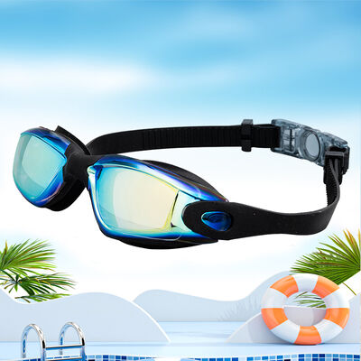 Colorful Coated High-Definition Swimming Goggles | Anti-fog and UV-Resistant Comfort-Fitting Professional Swimming Goggles