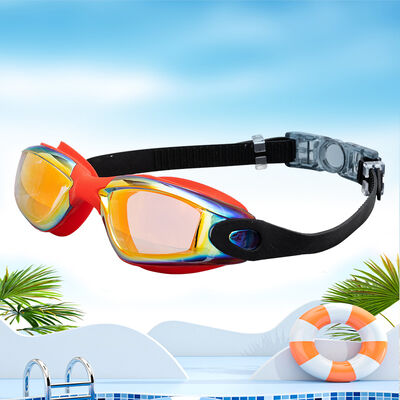 Colorful Coated High-Definition Swimming Goggles | Anti-fog and UV-Resistant Comfort-Fitting Professional Swimming Goggles
