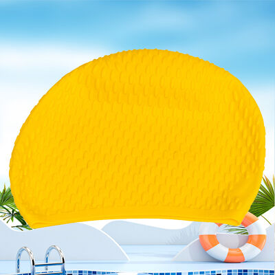 Best-selling water droplet cap | High-elasticity waterproof adult swimming cap, providing comfortable ear protection, multi-color ear protection swimming cap