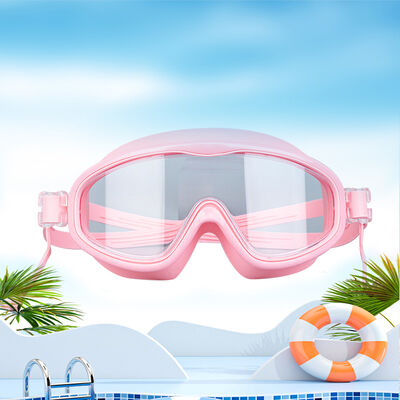 「Pro-Grade Iridescent Coated Swim Goggles」Anti-Fog UV Protection Swim Goggles | Fog-Free Leakproof Wide View + Built-in Earplugs