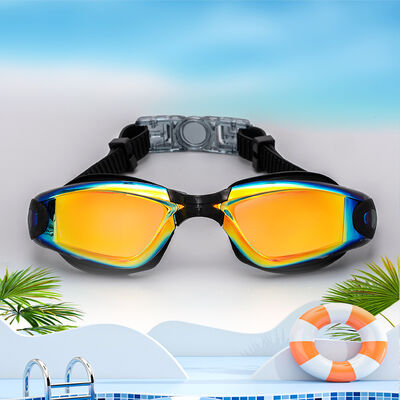 【Speed Racing Edition Color-Coated Goggles】Pro-grade anti-fog and waterproof design, highly elastic and comfortable fit for racing training and swimming gear.