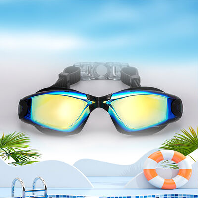 【Speed Racing Edition Color-Coated Goggles】Pro-grade anti-fog and waterproof design, highly elastic and comfortable fit for racing training and swimming gear.