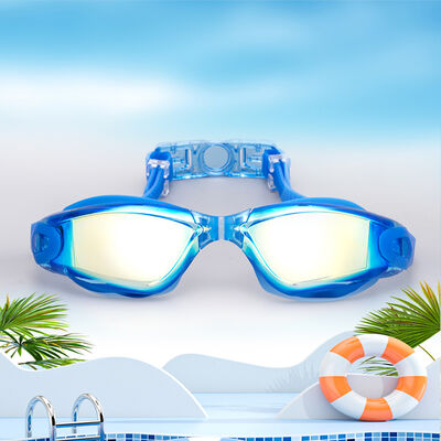 【Speed Racing Edition Color-Coated Goggles】Pro-grade anti-fog and waterproof design, highly elastic and comfortable fit for racing training and swimming gear.