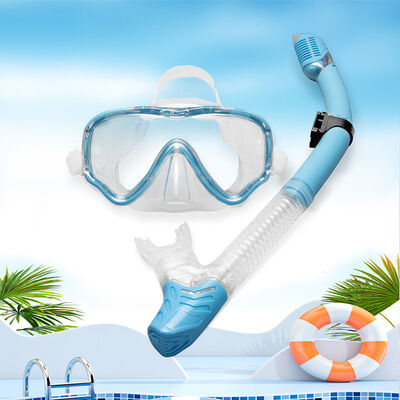 Anti-fog and waterproof snorkeling equipment | 180° panoramic dry snorkeling breathing tube set