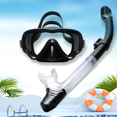 Anti-fog and waterproof snorkeling equipment | 180° panoramic dry snorkeling breathing tube set