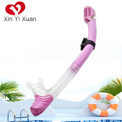 Dry Top Snorkel with Anti-Choking Design, Food-Grade Silicone Mouthpiece, Adjustable Clip Snorkeling Gear