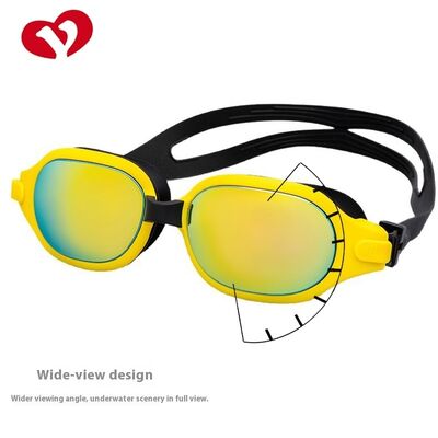 Swimming goggles for adults - silicone high-definition waterproof and anti-fog swimming glasses. Electroplated cross-border professional competition glasses. Factory ODM/OEM. Customized logo printing.