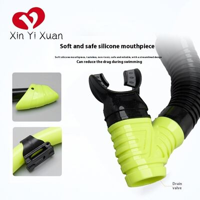 Adult's diving mask with breathing tube set, floating diving mask with silicone, cross-border for both men and women, customized logo, dry diving glasses