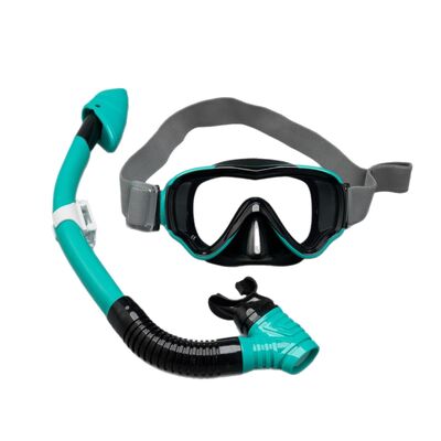 Adult's diving mask with breathing tube set, floating diving mask with silicone, cross-border for both men and women, customized logo, dry diving glasses