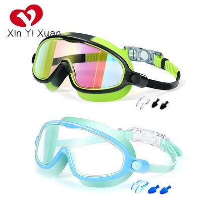 Wide View Children's Swimming Goggles HD Anti Fog Silicone Swimming Glasses 17*5*7cm