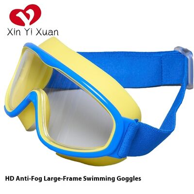 Bright Color Boys Swimming Goggles Fogless Swim Goggles With Big Frame