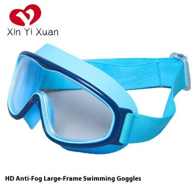 Bright Color Boys Swimming Goggles Fogless Swim Goggles With Big Frame