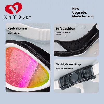 Swimming goggles electroplated model, waterproof and fog-proof, suitable for both men and women, swimming equipment