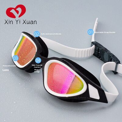 Swimming goggles electroplated model, waterproof and fog-proof, suitable for both men and women, swimming equipment