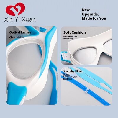 Children's swimming goggles, split frame, rubber-coated, waterproof and anti-fog, swimming glasses, silicone swimming cap, nose clip, earplugs, manufacturer, swimming goggles