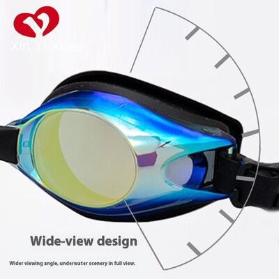 Adult swimming goggles across borders - Silicone integrated bridge swimming goggles - Anti-fog, waterproof, color-changing - Factory customized for both men and women